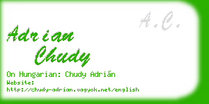 adrian chudy business card